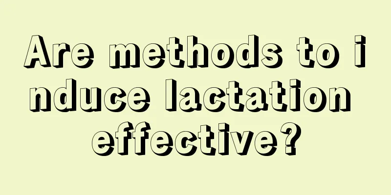 Are methods to induce lactation effective?