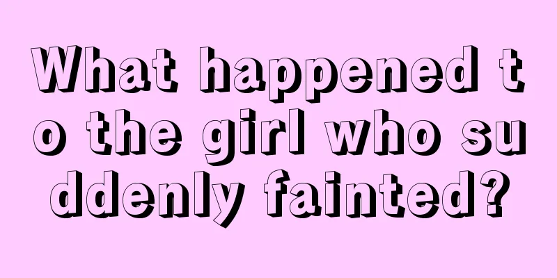 What happened to the girl who suddenly fainted?