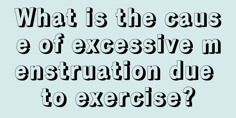 What is the cause of excessive menstruation due to exercise?