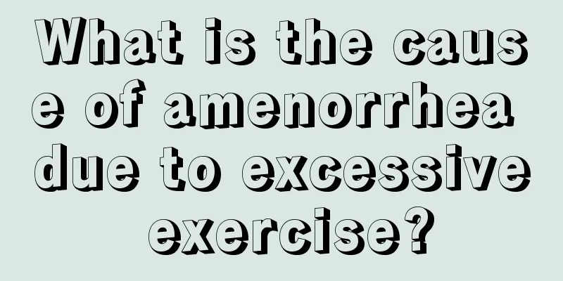 What is the cause of amenorrhea due to excessive exercise?