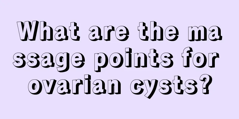 What are the massage points for ovarian cysts?