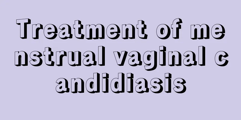 Treatment of menstrual vaginal candidiasis