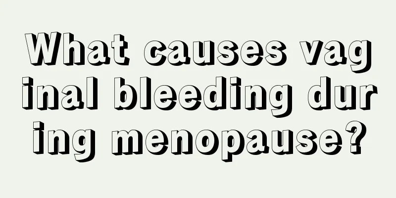 What causes vaginal bleeding during menopause?