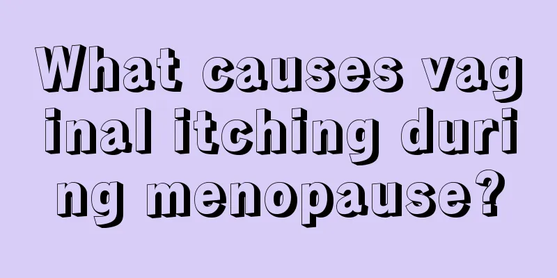 What causes vaginal itching during menopause?