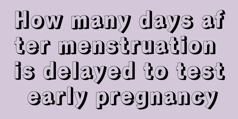 How many days after menstruation is delayed to test early pregnancy