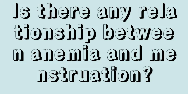 Is there any relationship between anemia and menstruation?