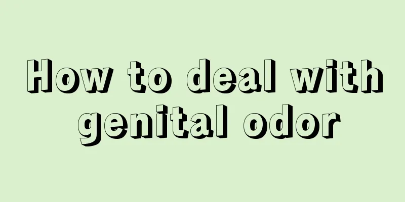 How to deal with genital odor