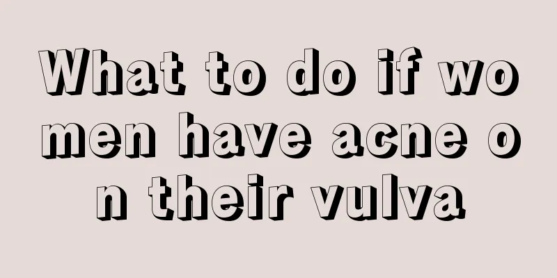 What to do if women have acne on their vulva