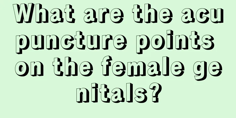 What are the acupuncture points on the female genitals?