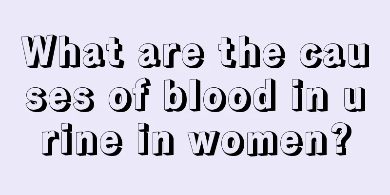 What are the causes of blood in urine in women?