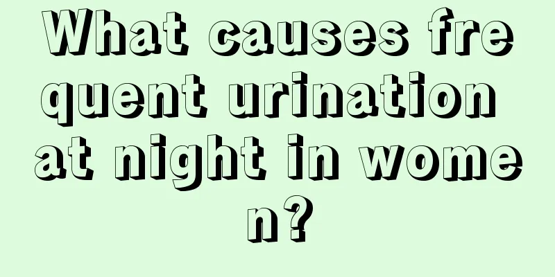 What causes frequent urination at night in women?