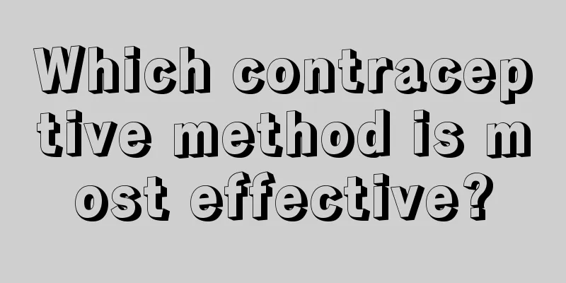 Which contraceptive method is most effective?