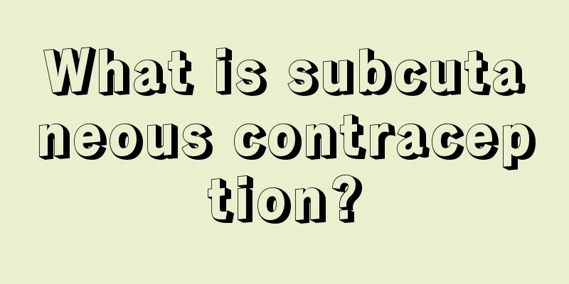 What is subcutaneous contraception?