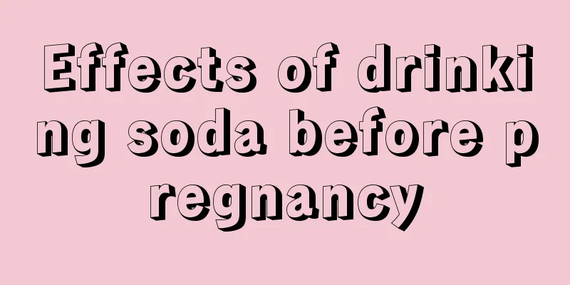 Effects of drinking soda before pregnancy