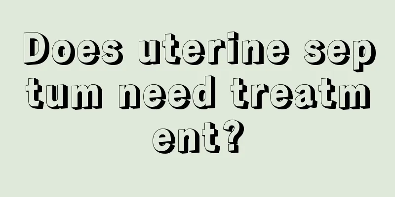 Does uterine septum need treatment?