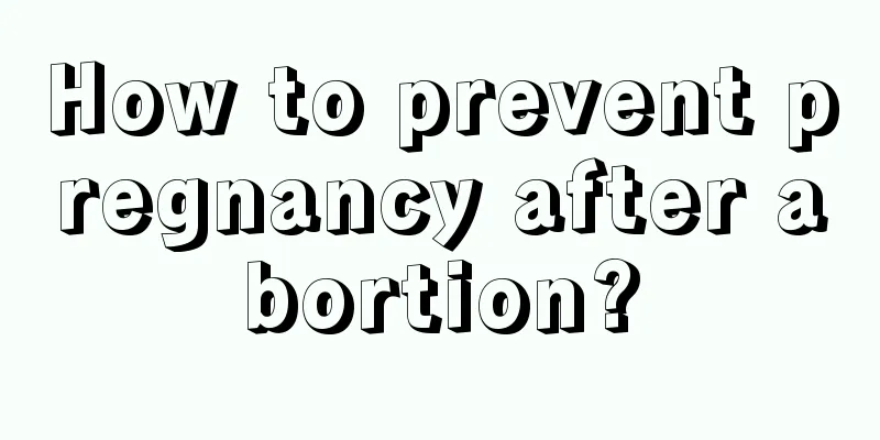 How to prevent pregnancy after abortion?