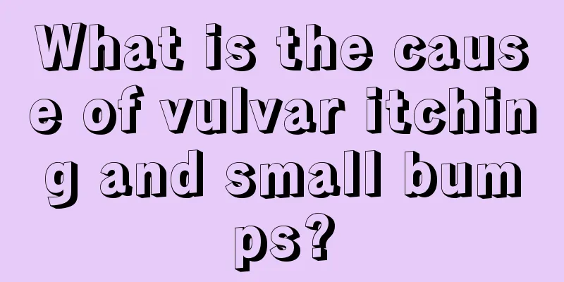 What is the cause of vulvar itching and small bumps?