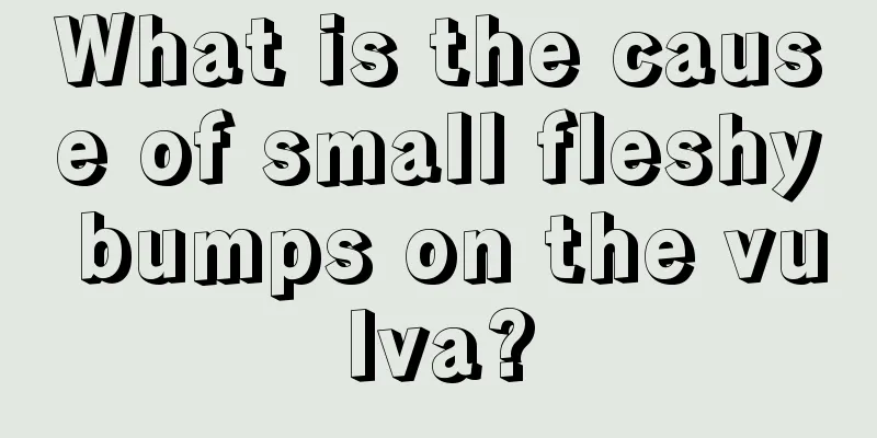 What is the cause of small fleshy bumps on the vulva?