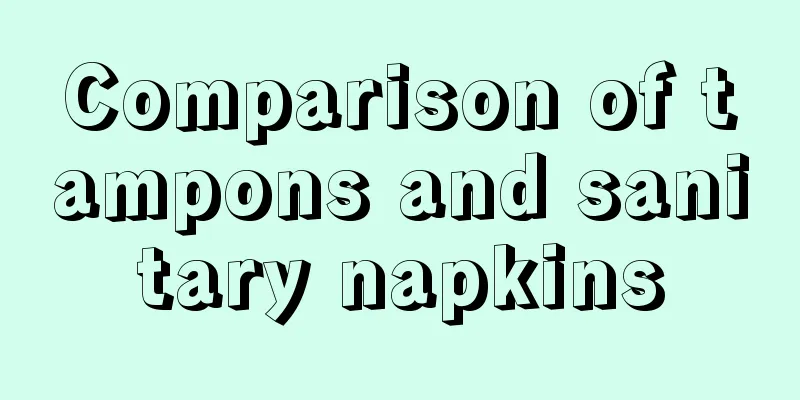 Comparison of tampons and sanitary napkins