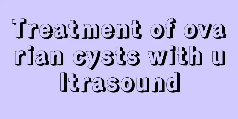 Treatment of ovarian cysts with ultrasound