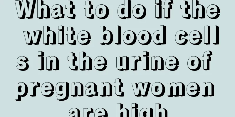 What to do if the white blood cells in the urine of pregnant women are high