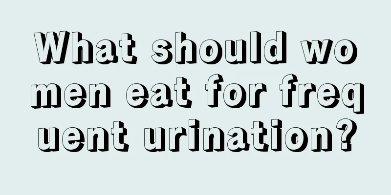 What should women eat for frequent urination?