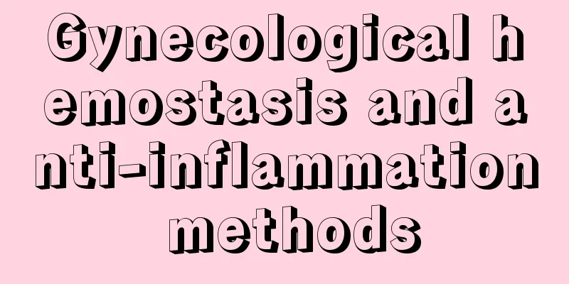 Gynecological hemostasis and anti-inflammation methods