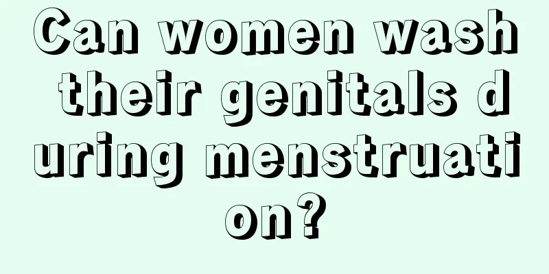 Can women wash their genitals during menstruation?