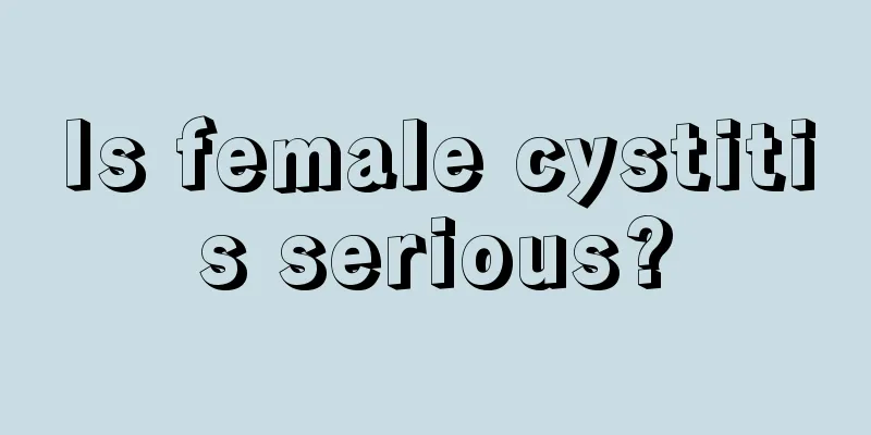 Is female cystitis serious?