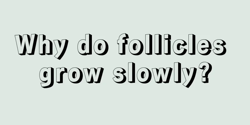 Why do follicles grow slowly?