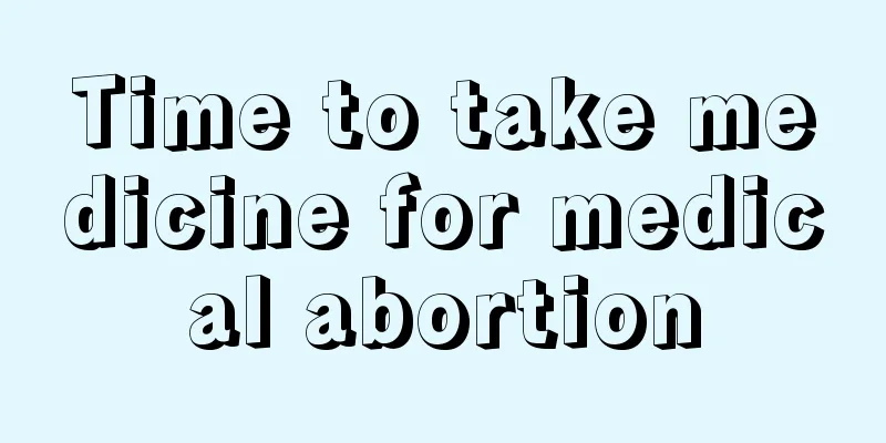 Time to take medicine for medical abortion