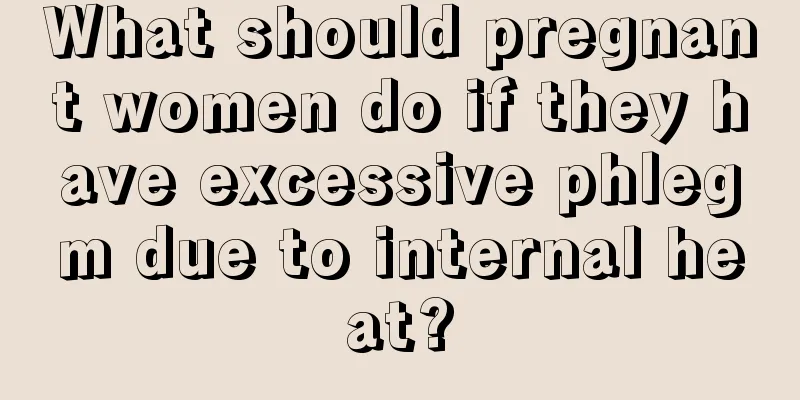 What should pregnant women do if they have excessive phlegm due to internal heat?