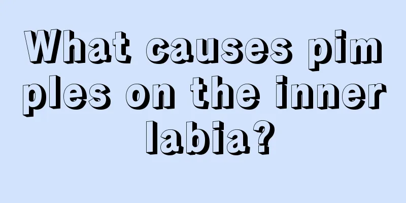 What causes pimples on the inner labia?