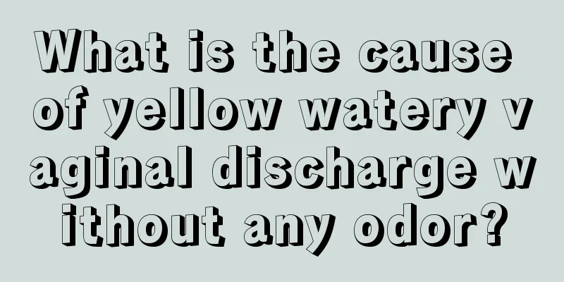 What is the cause of yellow watery vaginal discharge without any odor?