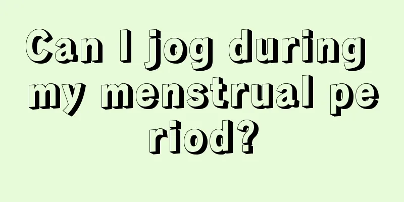 Can I jog during my menstrual period?