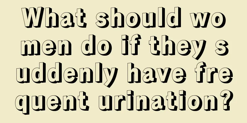 What should women do if they suddenly have frequent urination?