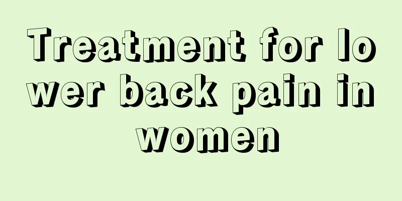 Treatment for lower back pain in women