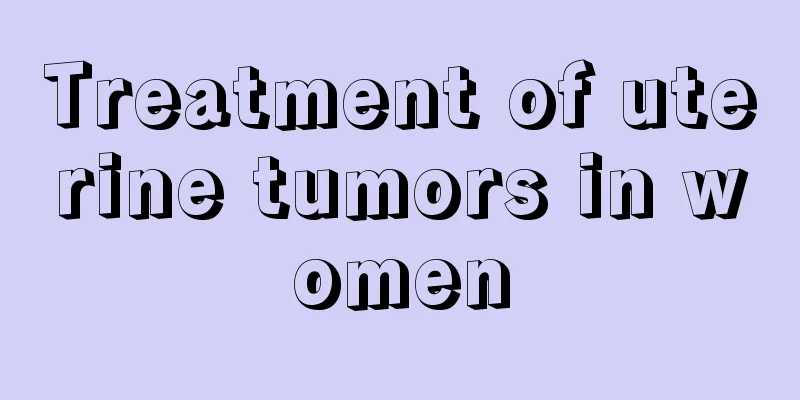 Treatment of uterine tumors in women