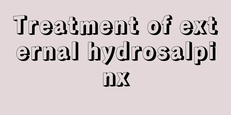 Treatment of external hydrosalpinx