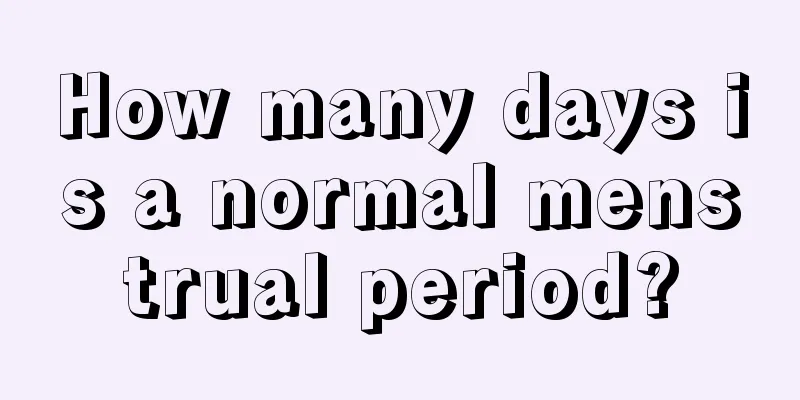 How many days is a normal menstrual period?