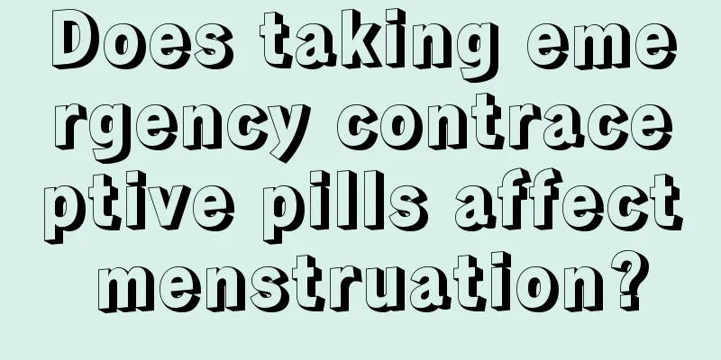 Does taking emergency contraceptive pills affect menstruation?