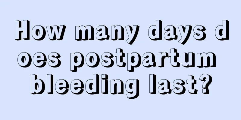 How many days does postpartum bleeding last?