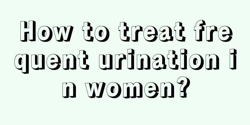 How to treat frequent urination in women?