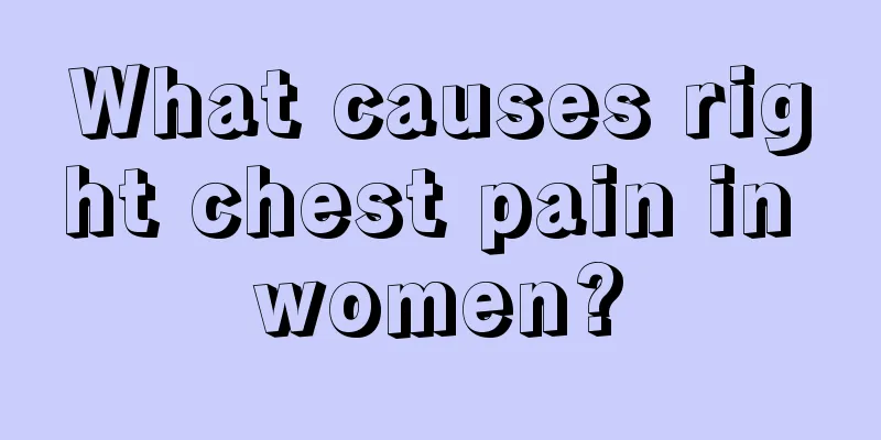 What causes right chest pain in women?