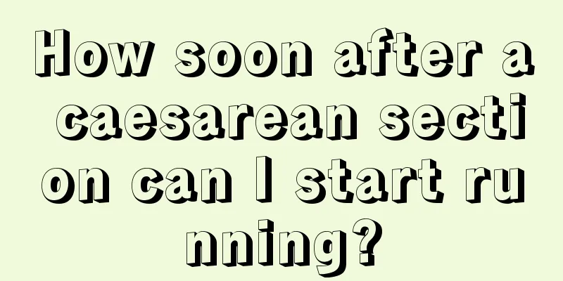 How soon after a caesarean section can I start running?