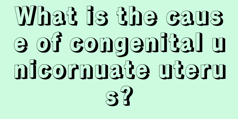 What is the cause of congenital unicornuate uterus?