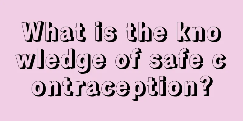 What is the knowledge of safe contraception?