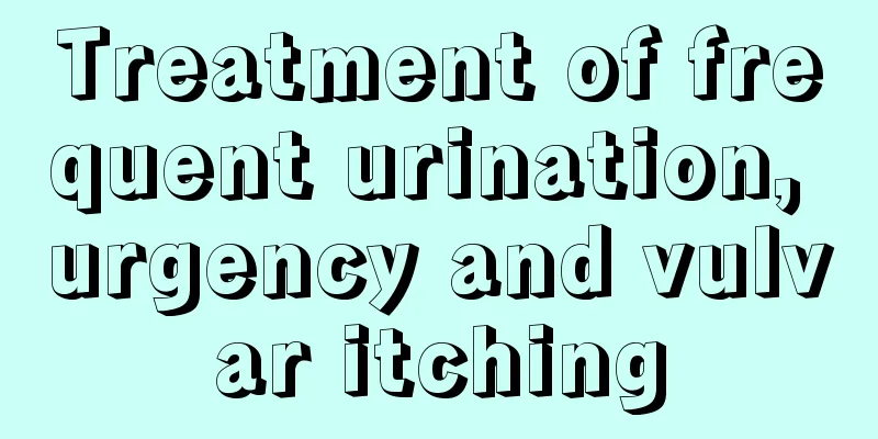 Treatment of frequent urination, urgency and vulvar itching