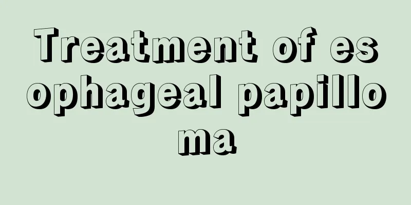 Treatment of esophageal papilloma