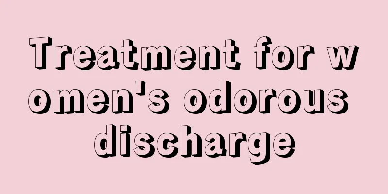 Treatment for women's odorous discharge